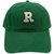 高品质纯棉字母R标棒球帽韩版绿色鸭舌帽男女学生情侣运动帽子潮(米色)第5张高清大图