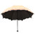 天堂伞 百花公主黑胶丝印包波浪边三折蘑菇晴雨伞太阳伞(橙红)第4张高清大图