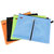 天色文件袋拉链a5文件包 学生彩色试卷袋帆布票据袋 A4文具收纳袋(A5荧光绿)第2张高清大图