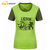 laynos雷诺斯男士短袖T恤透气速干女式短t恤162A335A(（女）草绿 L/165)第2张高清大图