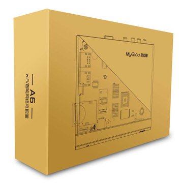 美如画（MyGica）A6双核安卓4.1 WIFI 硬盘高清网络播放器 智能网络电视机顶盒 白色