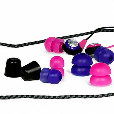 美国潮牌（Aerial 7） NEO系列Slurpee潮流耳机入耳式耳机（粉紫色）（兼容苹果iPod ,iPhone ,黑莓?或其他MP3播放器）