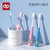 迪艾普 儿童万毛牙刷 婴幼儿口腔清洁 宝宝护齿软毛乳牙刷1-6-12岁(猫爪（粉色） 单支装)第2张高清大图