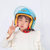 儿童头盔秋冬半盔可爱卡通四季头盔电动车保暖防护帽适合2-8岁(白色 儿童款（图案随机）)第3张高清大图