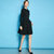 减龄短款小黑裙收腰赫本礼服黑色连衣裙长袖2021春夏新款小个子娃娃领(黑色 XL)第5张高清大图
