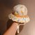 SUNTEK宝宝帽子夏季薄款防晒遮阳帽女婴儿可爱渔夫帽男童大檐太阳帽(52-54cm（4-10岁） 花草布款-米色)第2张高清大图