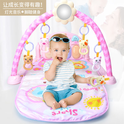 【雨儿婴儿健身架脚踏钢琴3个月新生宝宝健身