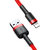 倍思 卡福乐数据线 USB For lightning 2.4A 1M 红色壳+红色线第4张高清大图