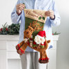 圣诞袜子礼物袋儿童礼品圣诞老人大号饰品幼儿园装饰圣诞节礼品袋子(大号雪人c-1)