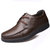 MR.KANG休闲皮鞋男士鞋牛皮男鞋男士透气单鞋系带软底爸爸鞋8802(棕色)(43)第3张高清大图