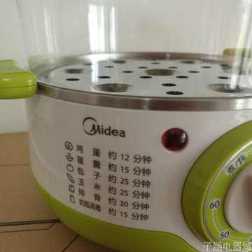 美的(Midea) MZ-SYH18-2A煮蛋器电蒸锅 双层电蒸锅多功能蒸蛋器蒸蛋器迷你小型Midea