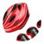 自行车头盔青少年山地配件装备全套骑行用品儿童滑轮防护套装越野(红色头盔+大号蜻蜓护具（成人用 默认版本)第5张高清大图