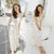 泰国民族风气质甜美蕾丝连衣裙女夏 波西米亚长裙子 巴厘岛沙滩裙(白色(优质镂空蕾丝)(XL)第2张高清大图