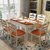 忆斧至家 中式 餐桌 椅组合多功能折叠可伸缩椭圆形家用桌子木质(胡桃色 1.38米单桌)第4张高清大图