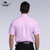 马尼亚袋鼠 夏季款男士短袖韩版修身免烫休闲商务衬衫(粉紫色 40)第2张高清大图