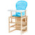 环保多功能实木儿童餐椅、饭桌、板凳、桌子配送坐垫(原木色)第4张高清大图