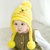 公主妈妈秋冬季婴儿帽套头帽6-12个月小鹿宝宝加绒小孩毛线帽儿童帽子圣诞帽0-1-2-3岁(红色 均码)第3张高清大图