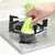 有乐B494创意鲨鱼手柄钢丝球清洁球厨房耐用洗锅刷带柄去污刷子lq2030(2个装绿色)第3张高清大图