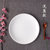 牛排盘子陶瓷圆形西餐盘子纯白菜盘家用碟子浅盘平盘菜碟西式餐具(7英寸浅盘(直径约17.5cm))第5张高清大图