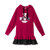 MISS LISA小个子穿搭加绒长袖连衣裙秋冬时尚女装连帽卫衣裙C460(红色 M)第5张高清大图