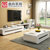 曲尚（Qushang）现代简约电视柜 小户型烤漆组合客厅时尚创意简易组合家具8631(组合 电视柜+茶几)第2张高清大图
