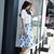 Mistletoe2017新款韩版女装夏 甜美印花兔子两件套修身流行连衣裙F6690(白色 S)第4张高清大图