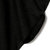 蒙格勒2016夏季新款韩版黑色显瘦均码蝙蝠五分袖不规则t恤连衣裙(黑色 均码)第5张高清大图