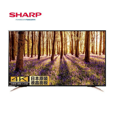 夏普（SHARP）LCD-50SU570A 50英寸 4K超高清智能网络LED平板电视 液晶电视 内置WIFI 客厅卧室