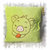 嘟喜乐 猪猪靠垫抱枕40cm*40cm(新疆西藏青海不发货）(绿色)第5张高清大图