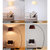 东联美式护眼落地灯 LED灯泡创意立式台灯客厅卧室灯具床头书房灯饰L6002(白色)第5张高清大图