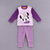 迪士尼宝宝  男女款儿童保暖内衣套装 1岁-6岁(女款浅紫3432630P 90cm)第2张高清大图