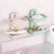红凡 卫生间双层沥水肥皂盒创意浴室吸盘壁挂式香皂盒免打孔皂盒置物架(绿色 1个装)第2张高清大图