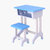 永岩钢木 塑料式学生课桌椅  YY-0072(蓝色（可指定） 默认)第5张高清大图