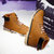 2017冬季雪地靴男士短靴高帮男鞋防水防滑保暖加绒棉鞋马丁靴英伦靴子(黄色 44)第2张高清大图
