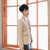 Bebeeru春秋季小西装男士外套青年韩版潮休闲西服修身型上衣外套单西英伦 R1416(R1416卡其色 L)第3张高清大图