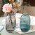 日式复古轻奢简约ins创意小花瓶透明玻璃水养插花装饰品桌面摆件(217特价款（原色灰） 小)第4张高清大图