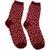 现货韩国新年红袜女袜子爱心菱形格春节袜本命年红色袜过年中筒袜(波点小熊 均码)第5张高清大图
