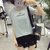 葩葩乐奇2017棉质T恤夏季新品字母短袖女上衣潮rihan7009(浅灰色 L)第5张高清大图