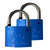福华（FH）35mm塑钢锁梅花钥匙锁防水锁通用锁具(计价单位：把 )蓝(红色)第3张高清大图