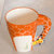 豪峰 创意陶瓷杯马克杯咖啡杯牛奶杯早餐杯卡通可爱水杯带勺(长颈鹿3D杯带勺)第4张高清大图