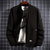 男士外套2021新款春秋季男装衣服潮流韩版棒球服上衣休闲夹克(黑色 L)第2张高清大图