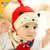 春秋季新生儿帽子胎帽婴儿帽子0-3-6-12个月小孩男女童宝宝棉帽冬(深蓝色)第2张高清大图