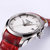 天梭(TISSOT)瑞士手表 库图系列简约个性防水石英女表T035.210.16.371.00(白盘红皮带)第4张高清大图