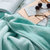 格莉安GELIAN 纯色毛毯法兰绒珊瑚绒毯子居家旅行空调被春秋毯午休毯沙发毯盖毯学生儿童通用(薄荷绿)第3张高清大图