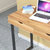 匠林家私台式电脑桌家用办公桌简约现代写字台简易书桌办公台(古橡木单抽 80cm)第3张高清大图