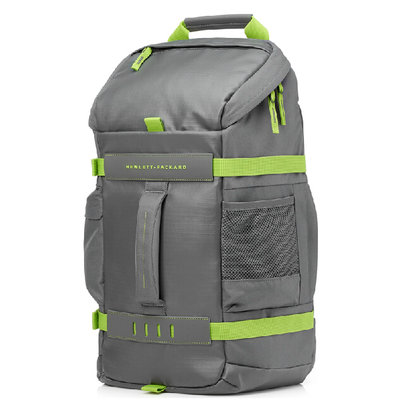 惠普(HP) Odyssey 15.6英寸笔记本电脑包 双肩背包 登山包 休闲包 旅行包 加厚透气 耐刮防水包(灰色)