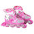 狂神成人儿童全软面可调节轮滑鞋旱冰鞋送鞋包KS0733(粉红色 39-42)第3张高清大图