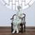 白瓷仕女人物摆件 德化白瓷古典手绘人物摆件创意中式玄关酒柜居家酒店软装饰工艺品(仕女-笛子（不含椅子）)第2张高清大图