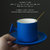 日式陶瓷杯子克莱因蓝色咖啡具意式浓缩手冲咖啡杯家用水杯马克杯(克莱因蓝逸云咖啡杯（单杯） 默认版本)第3张高清大图