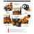 鸭小贱1：87六款合金工程车模型挖掘机水泥罐车铲车运输自卸卡反斗车儿童仿真8802(平板升降车)第3张高清大图